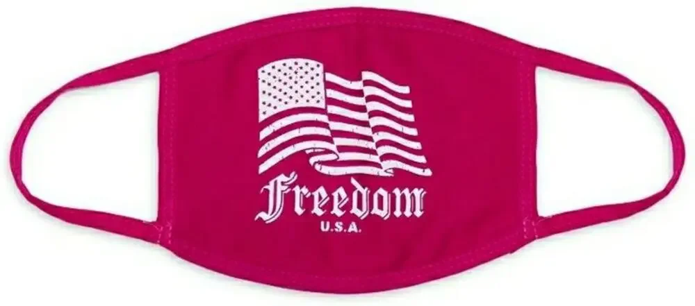 Freedom USA Red 100% Cotton Face Mask